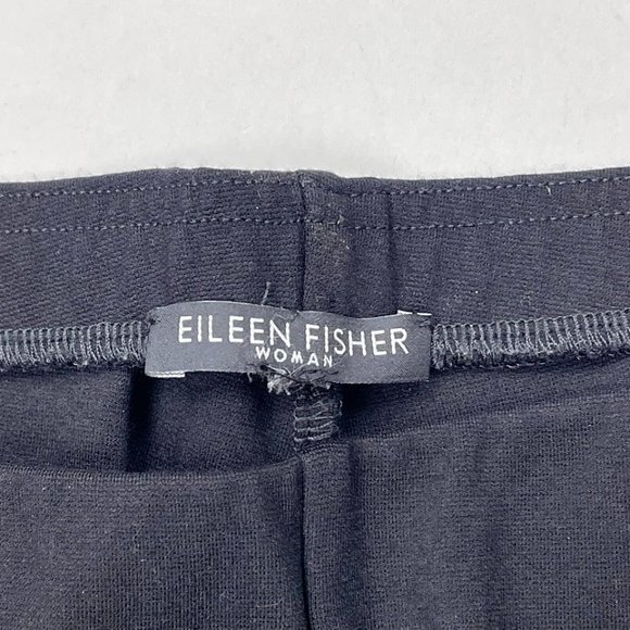 Eileen Fisher Ankle Zip Pants Women 1X? Elastic waist Flat front Stretch Viscose - Picture 6 of 11